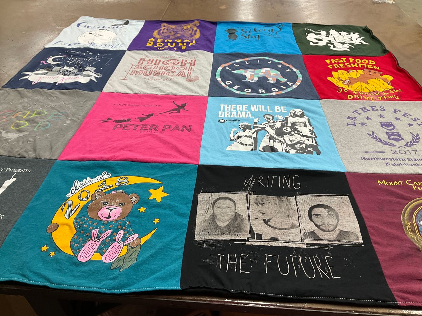 T-shirt quilt from northwestern state university by Mia from LA