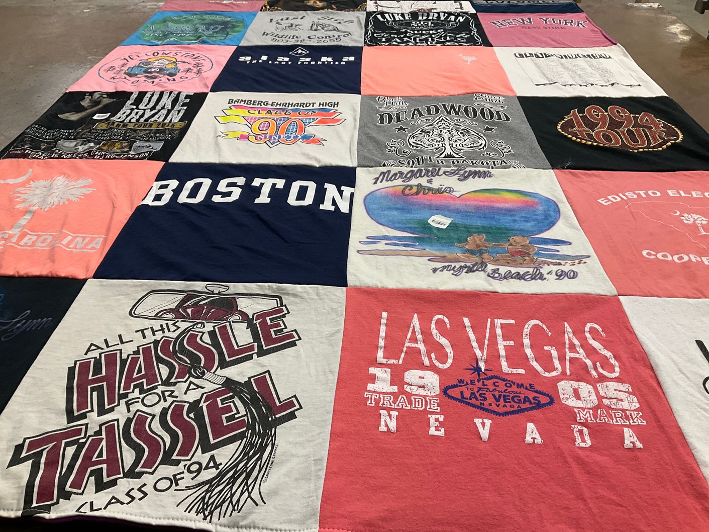 T-shirt quilt from bamberg-ehnardt high school, class of 1994 by Margaret Lynn from SC