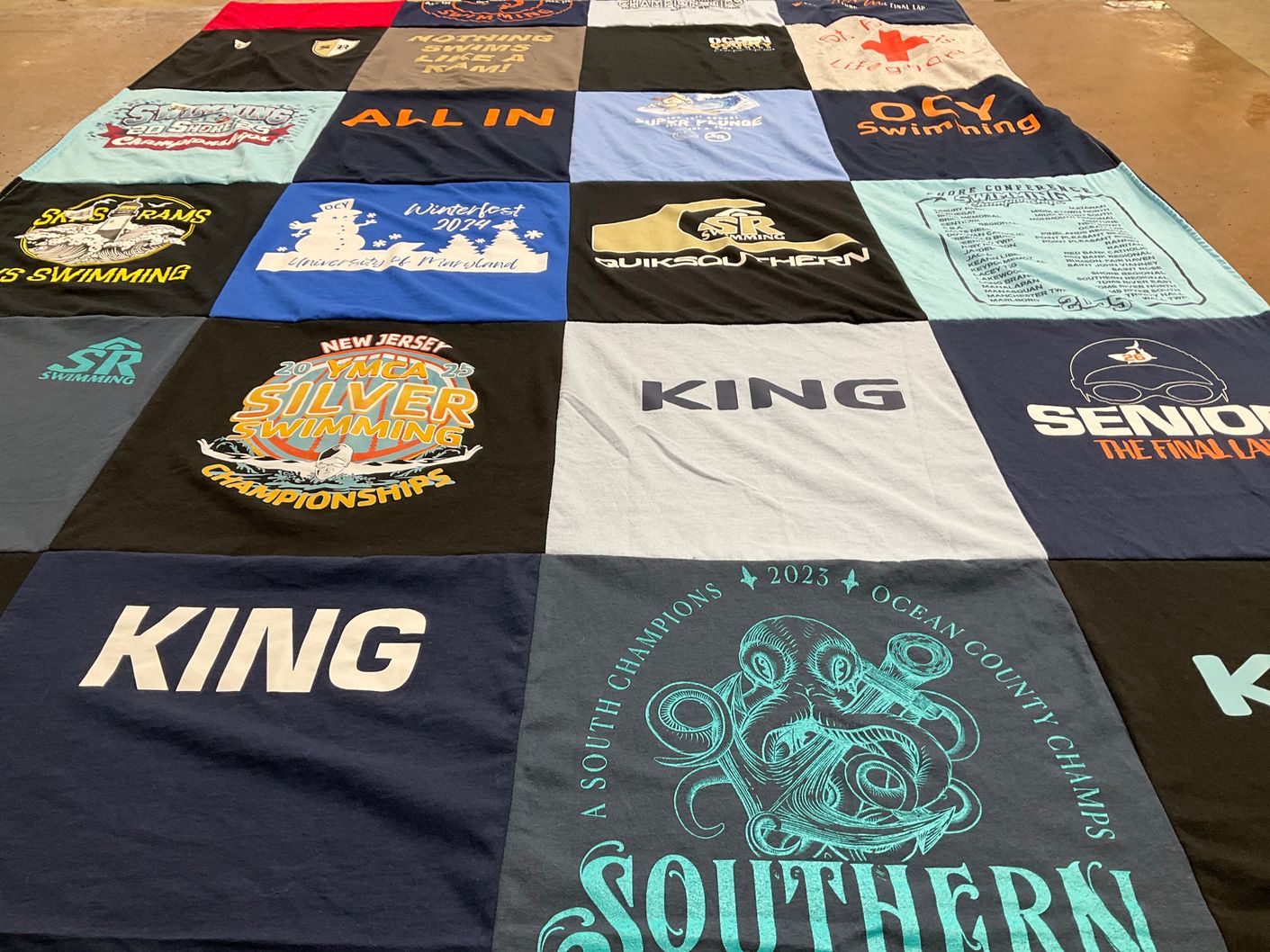 T-shirt quilt from southern regional high school by Jamie from NJ