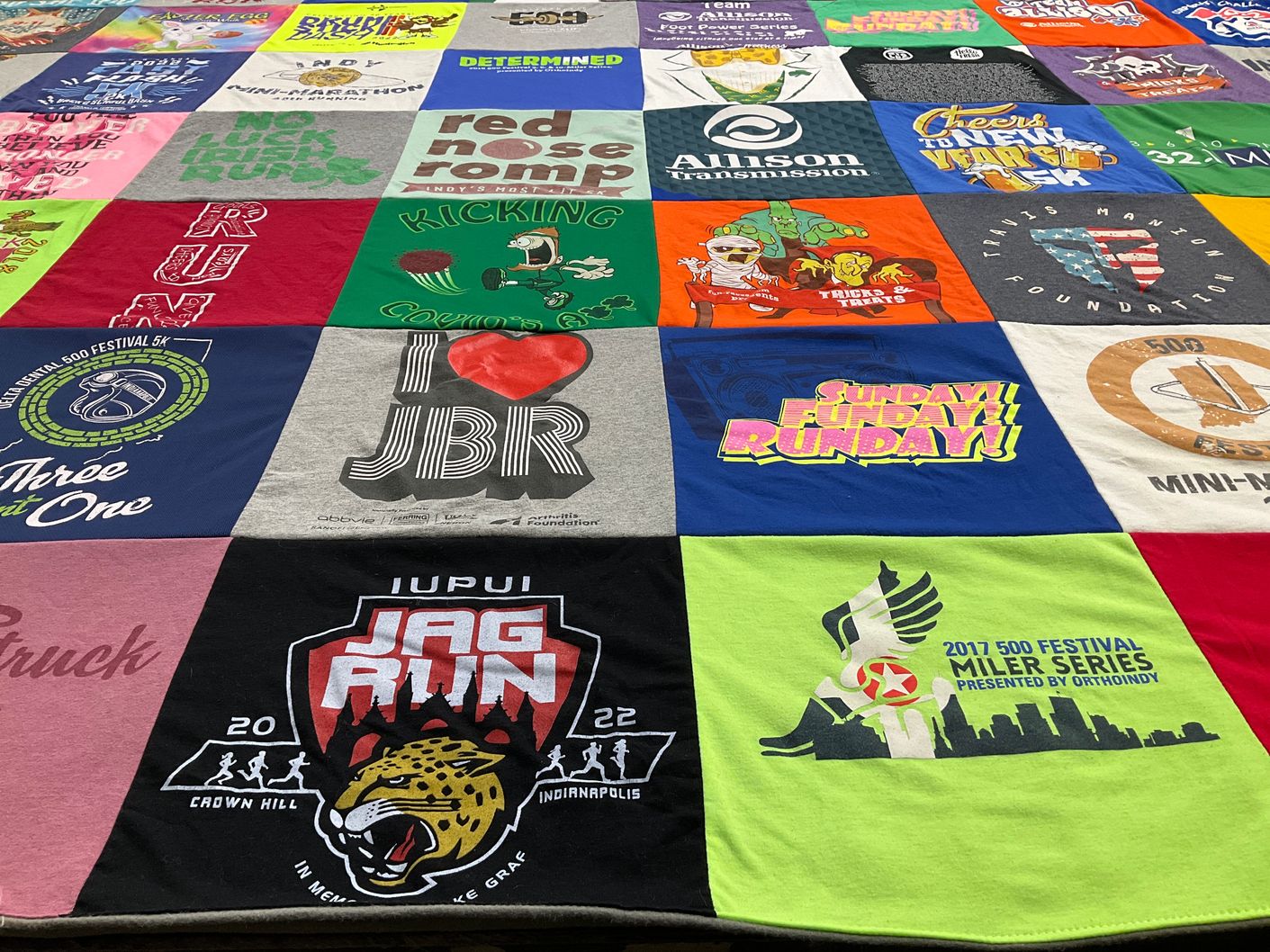 T-shirt quilt featuring jaguar by Jamey from IN