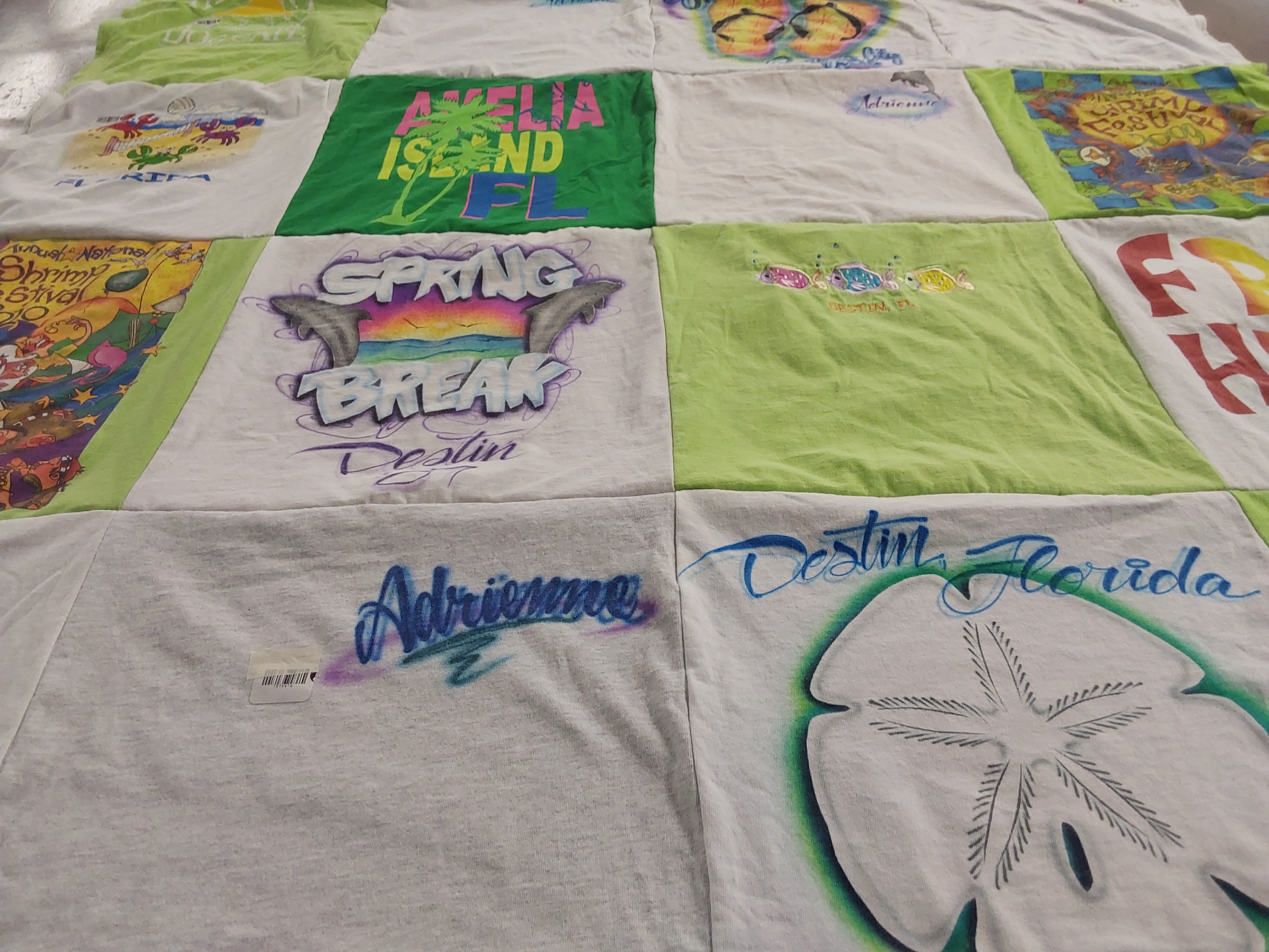 T-shirt quilt featuring chicago cubs by Eva from KY