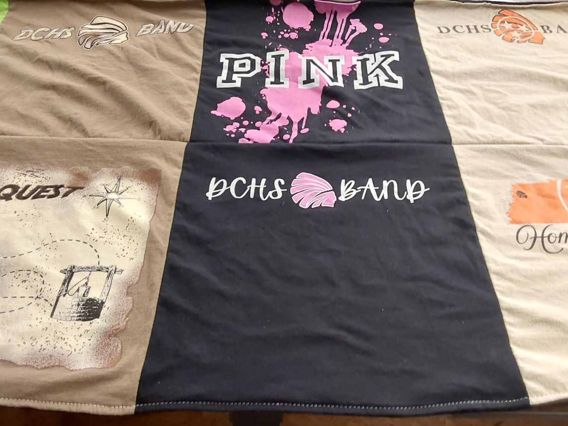T-shirt quilt from dyer county high school by Christie from TN