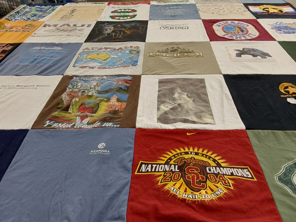 T-shirt quilt featuring university of southern california trojans by Stephen from CA