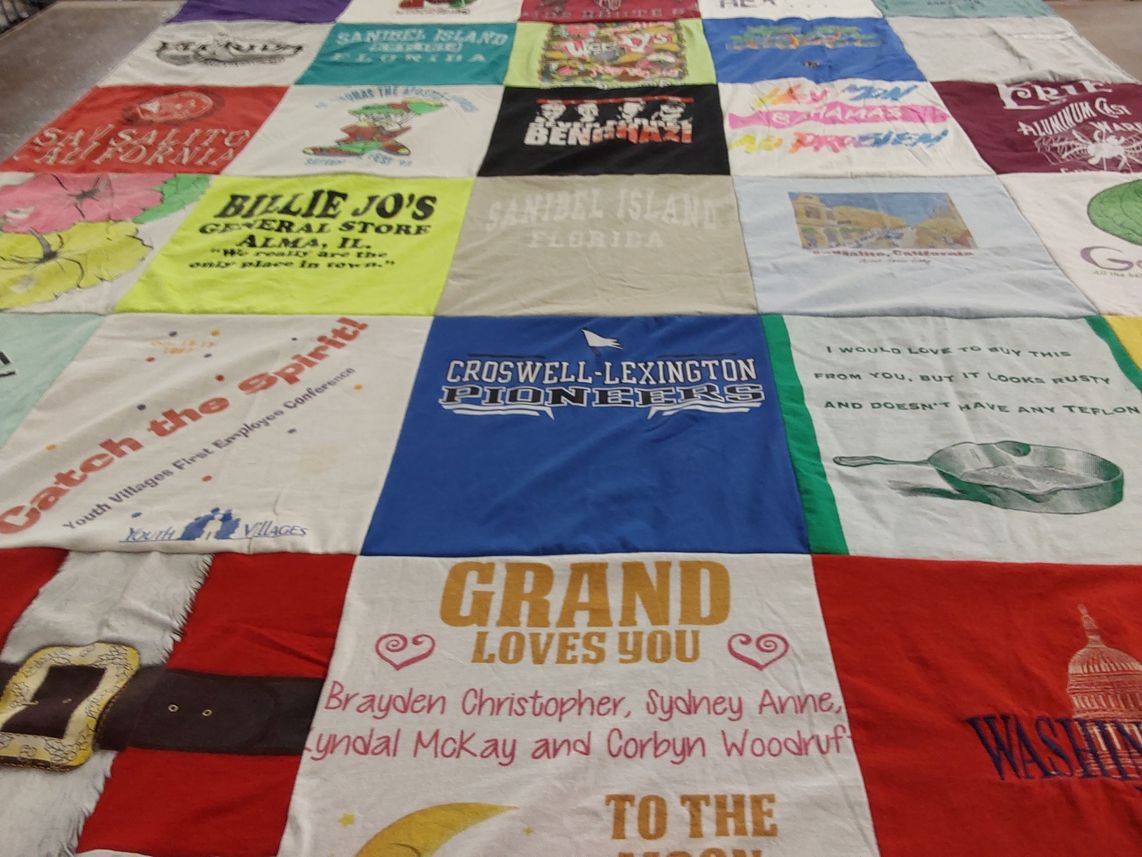 T-shirt quilt from croswell-lexington high school by Patricia from AL