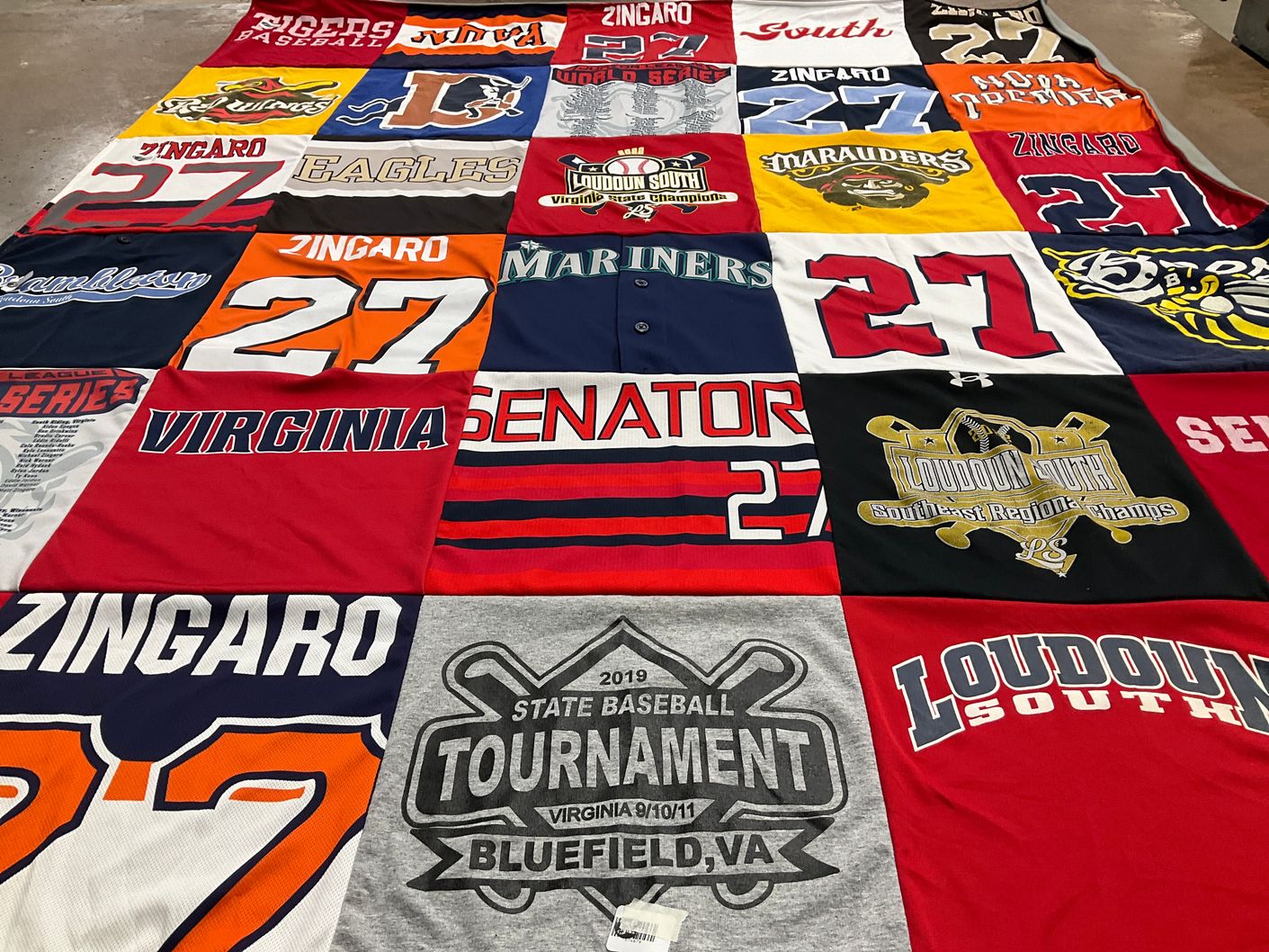 T-shirt quilt featuring loudoun south, zingaro by Melissa from VA