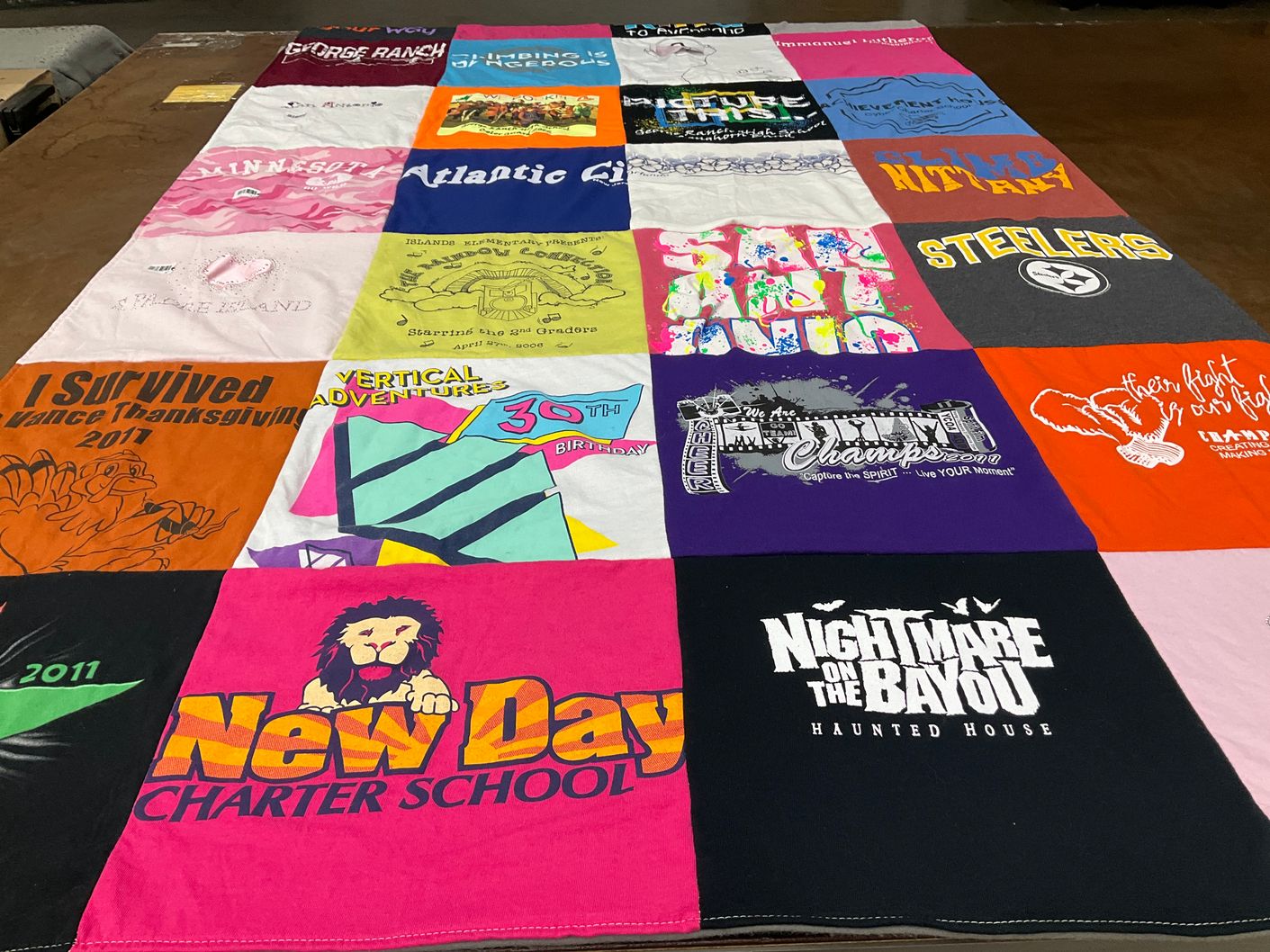 T-shirt quilt featuring pittsburgh steelers by Gabrielle from MI