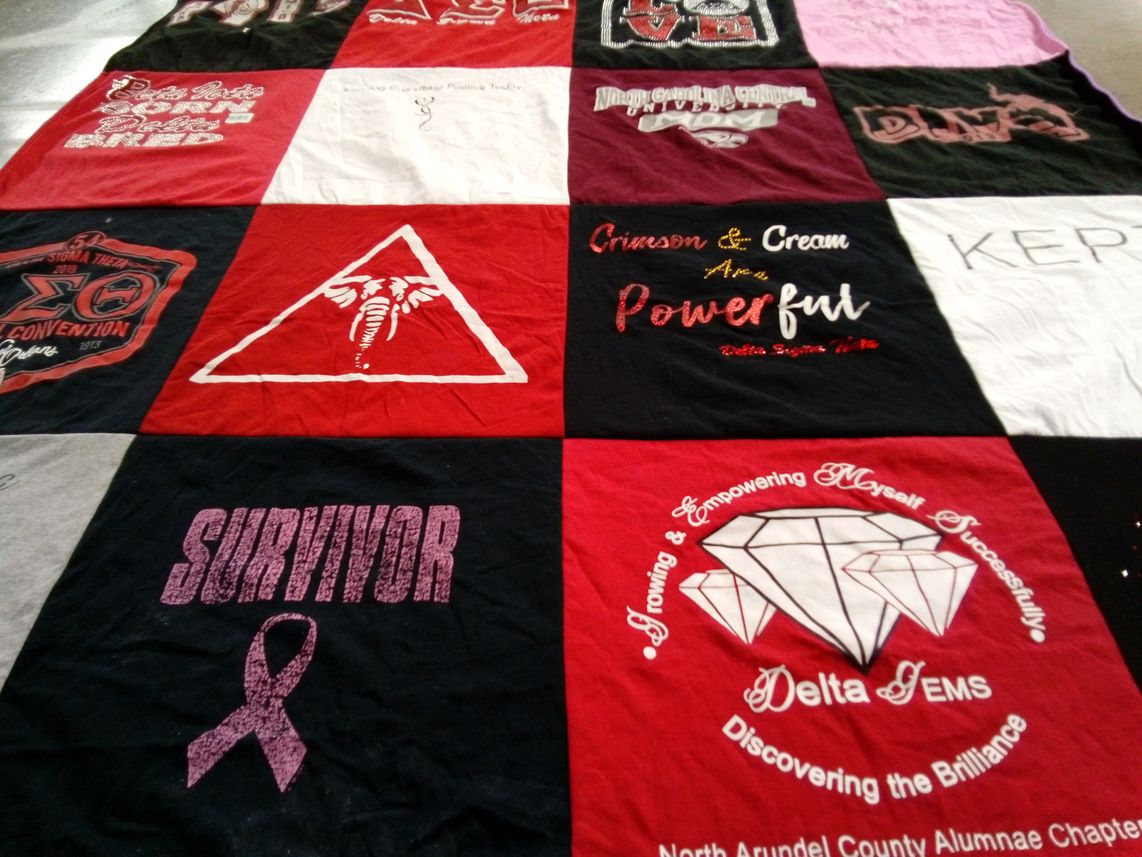T-shirt quilt from university of maryland by Kendra from VA