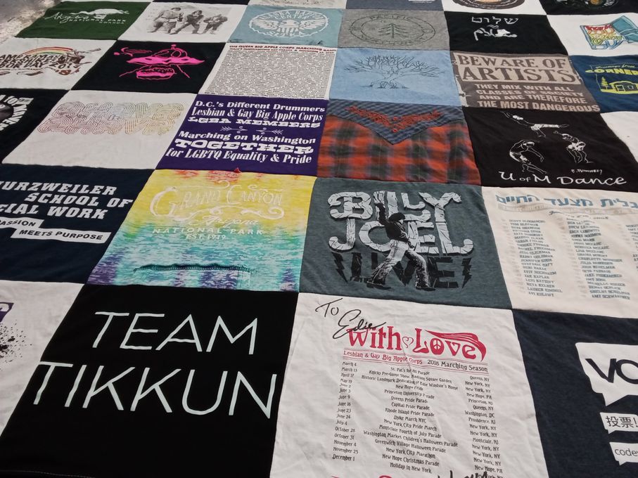 T-shirt quilt from kurzweiler school of social work, university of michigan by Jessica from NY