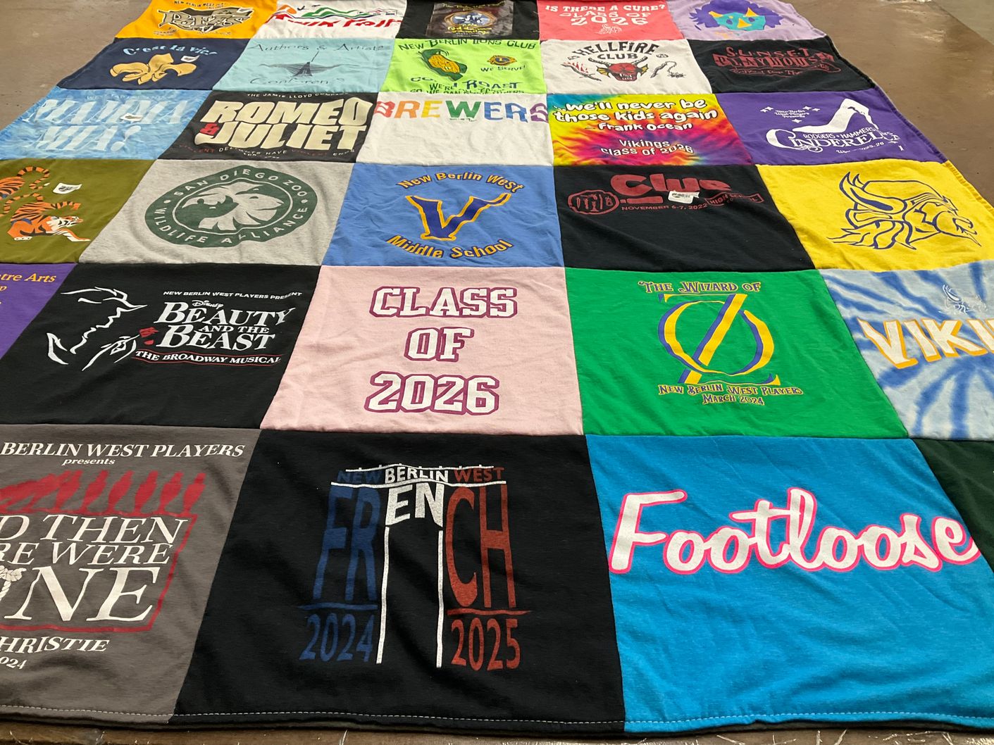 T-shirt quilt featuring vikings by Erin from WI