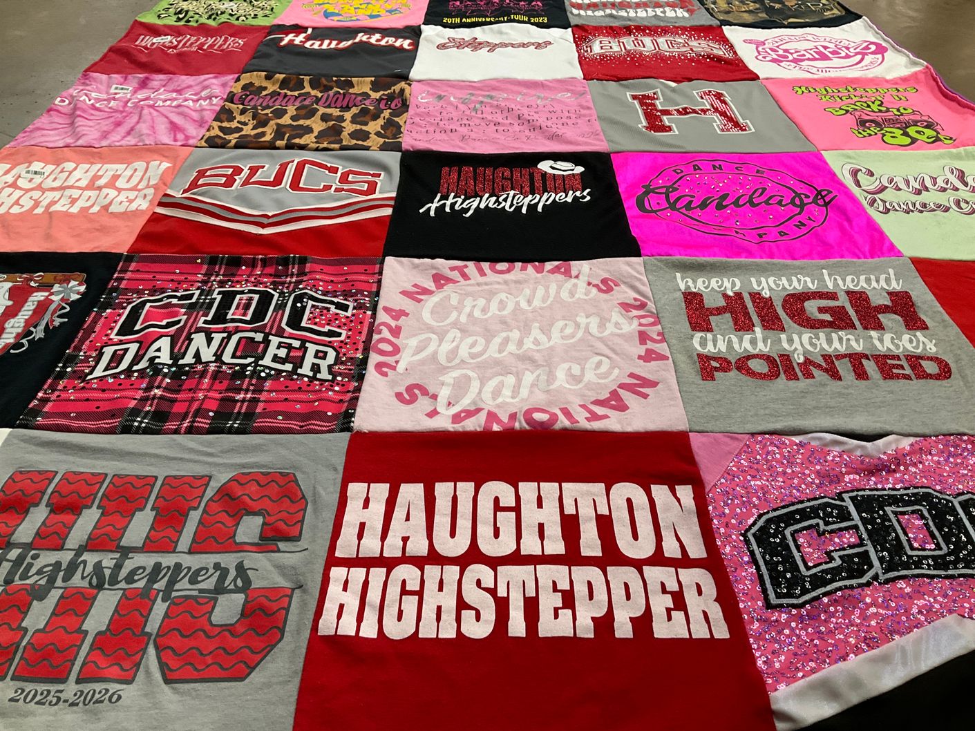 T-shirt quilt featuring haughton highstepper by Kathy from LA