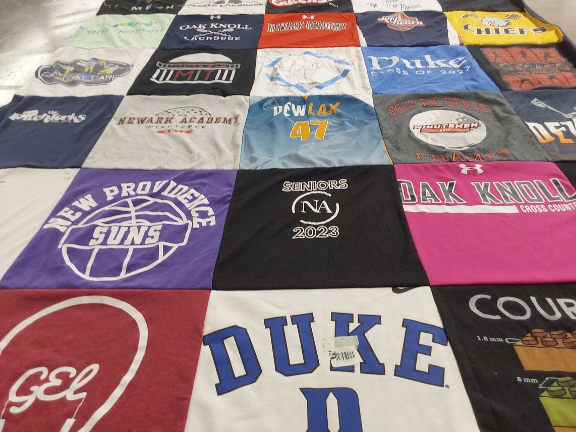 T-shirt quilt featuring new providence suns by Erwin from NJ