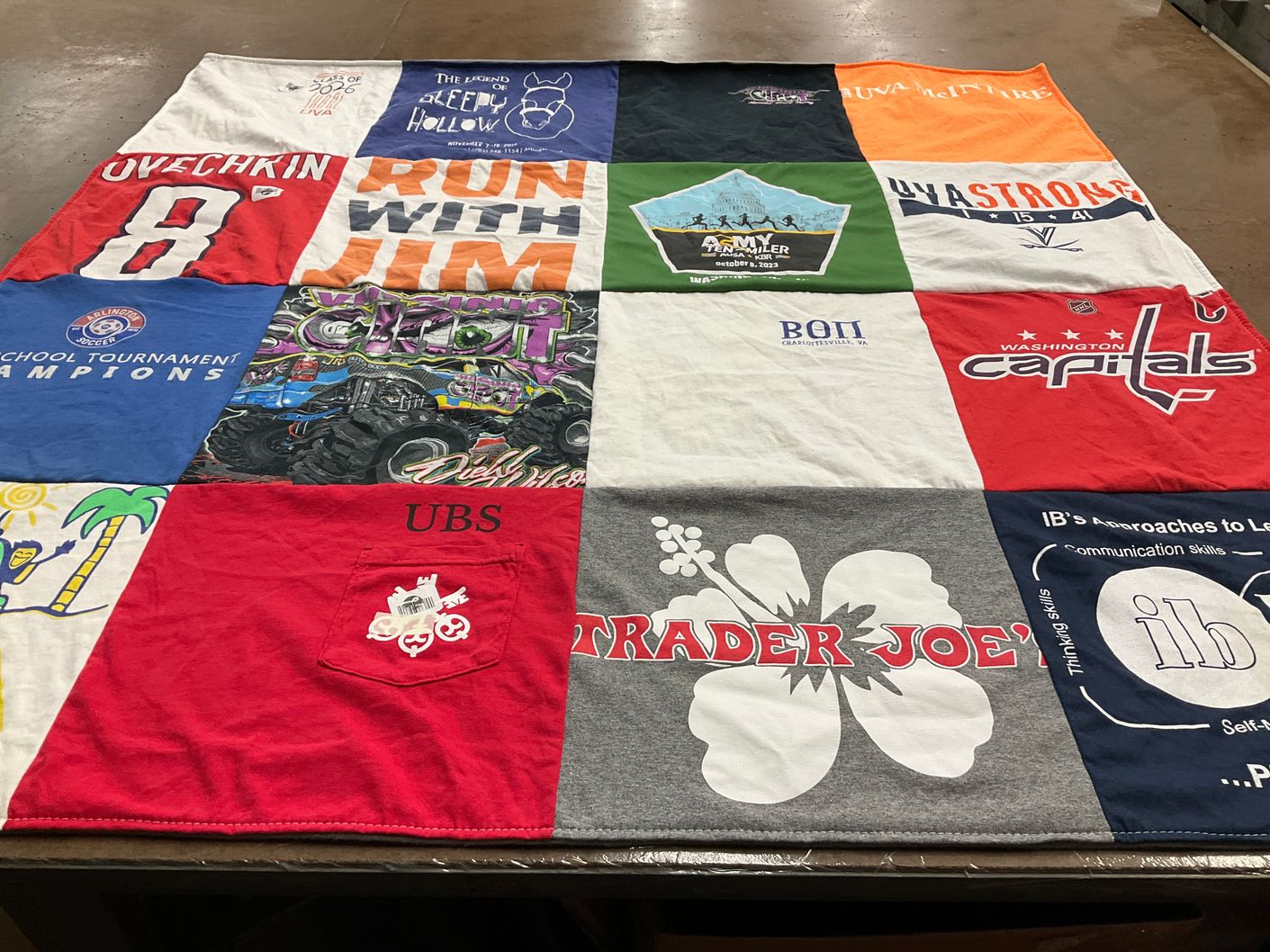 T-shirt quilt featuring washington capitals by Asya from VA