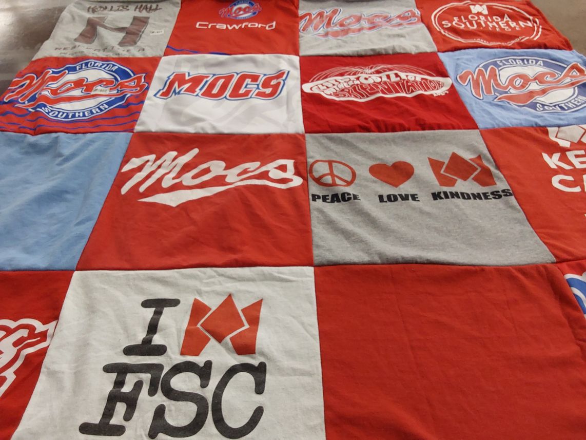 T-shirt quilt featuring florida southern moccasins by Mike from FL