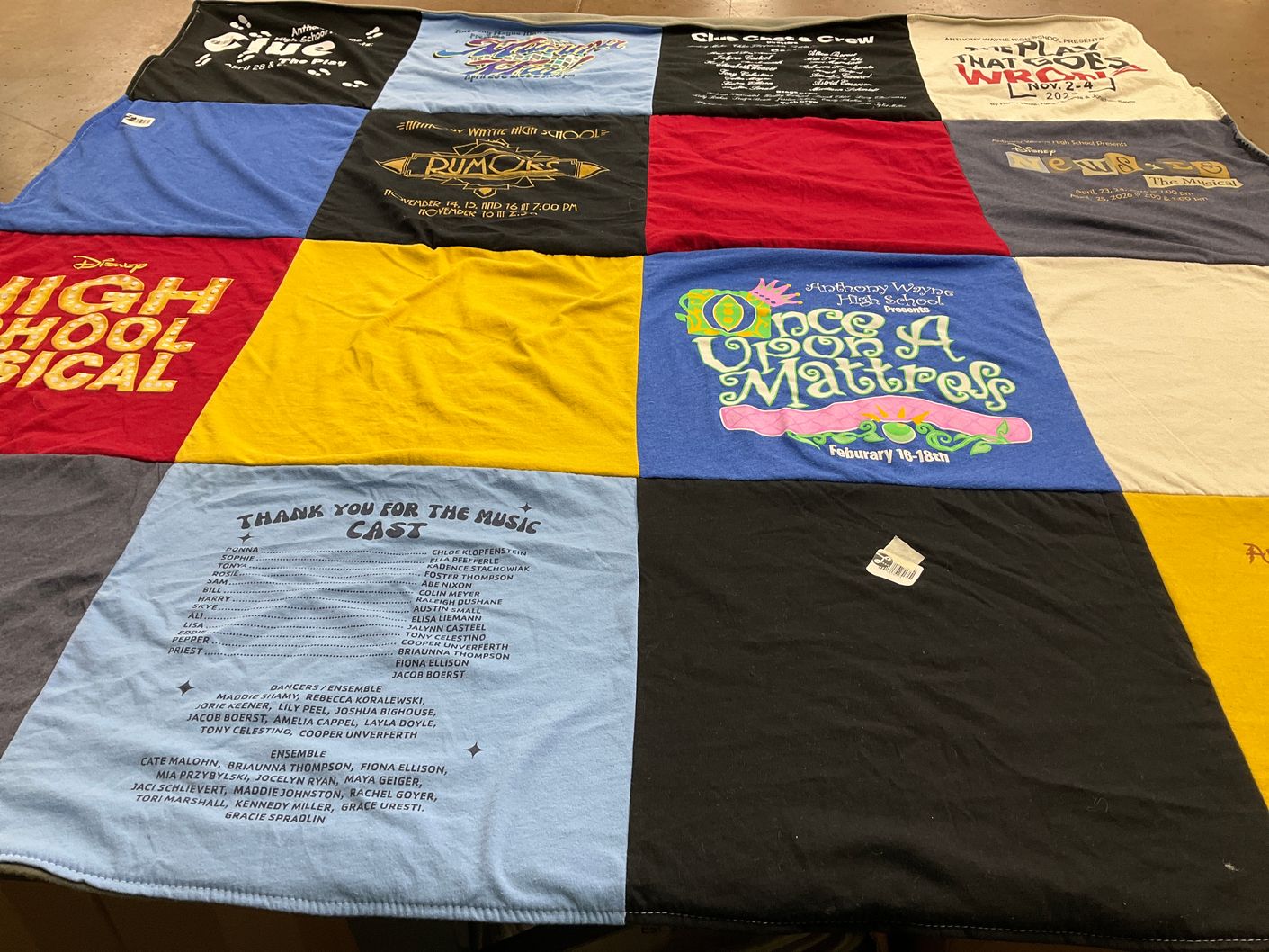 T-shirt quilt from anthony wayne high school by Tricia from OH