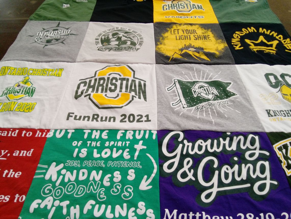 T-shirt quilt featuring knights by Dianne from CA