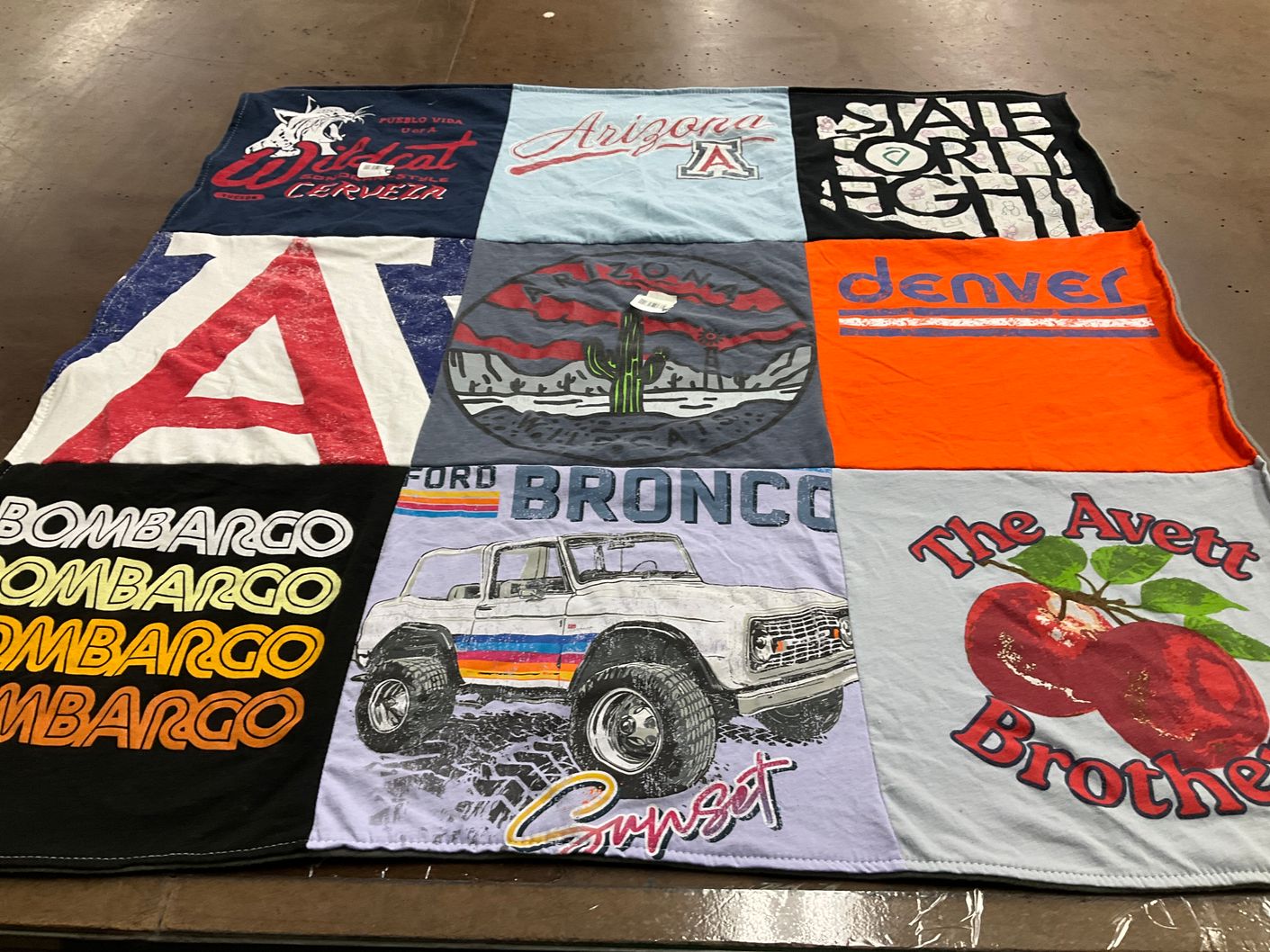 T-shirt quilt from arizona state university by Alicia from AZ