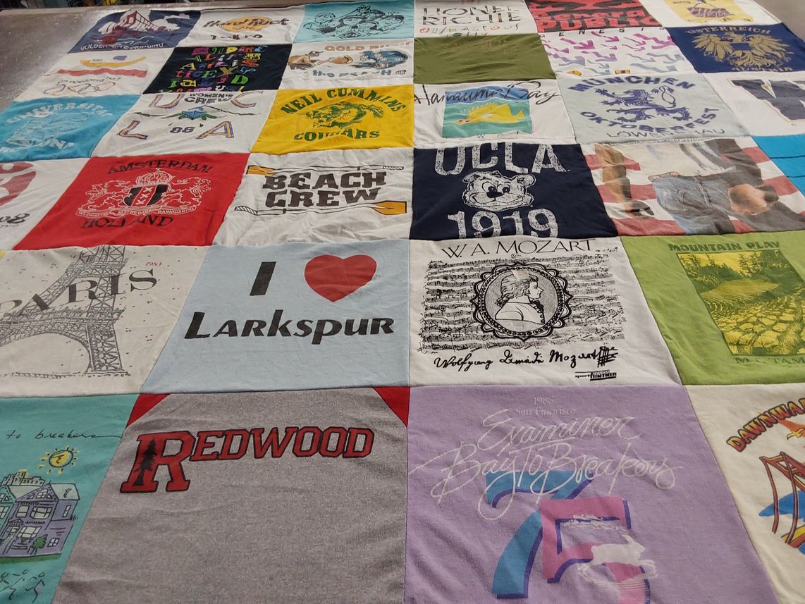 T-shirt quilt from university of california, los angeles by Susan from MA