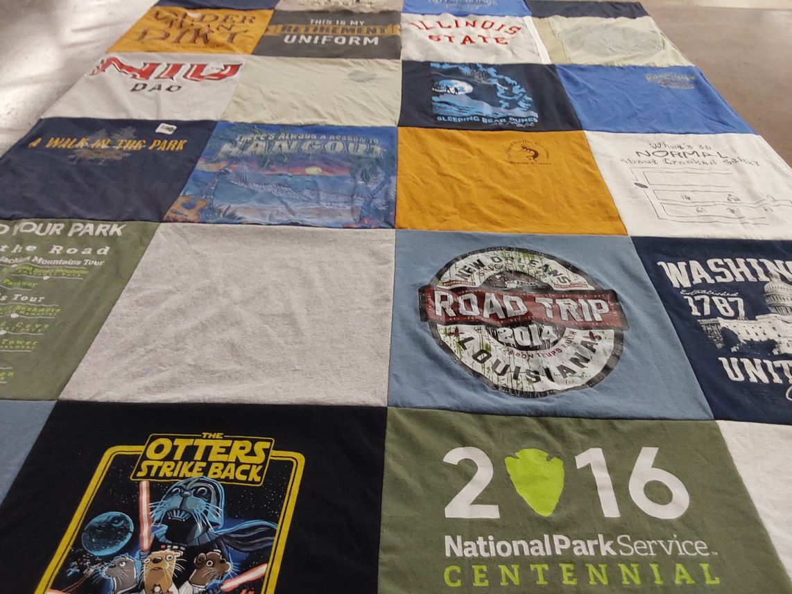 T-shirt quilt from illinois state university by Lori from IL