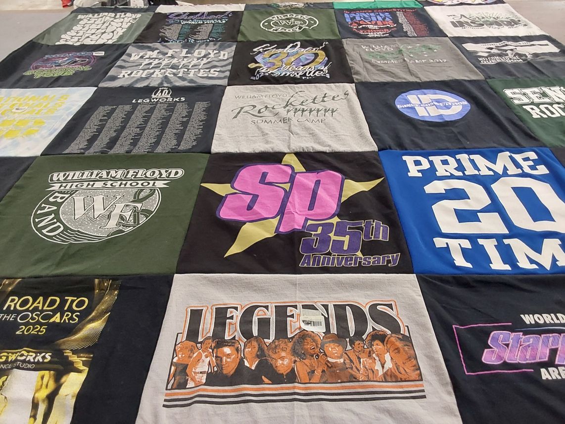 T-shirt quilt from william floyd high school by Melissa from NY