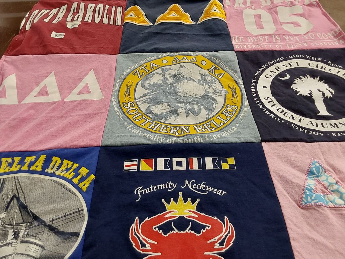 T-shirt quilt from university of south carolina by Denise from SC