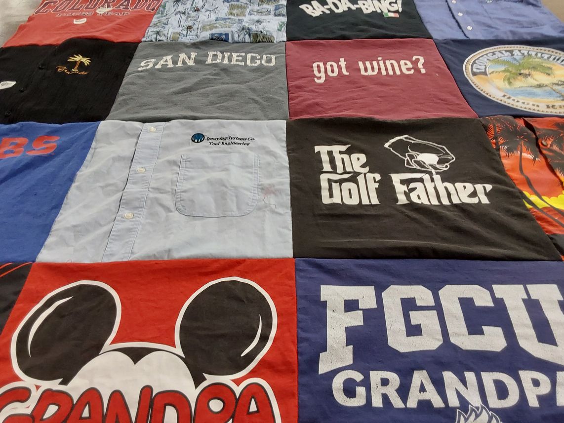 T-shirt quilt from florida gulf coast university by Sarah from IL