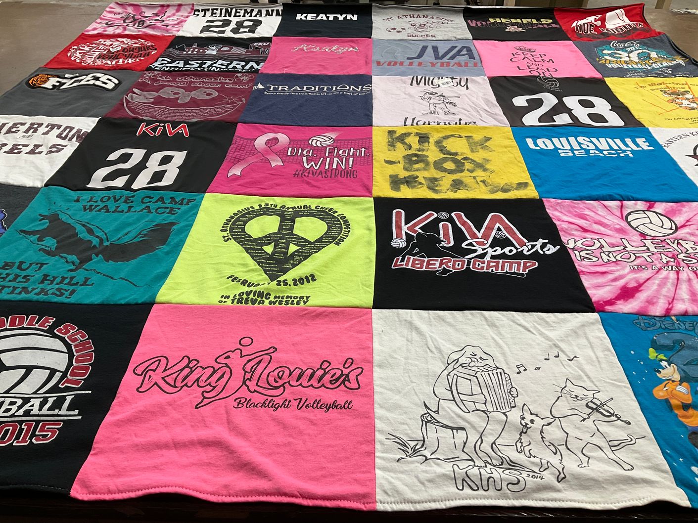 T-shirt quilt from kell high school by RHONDA from KY