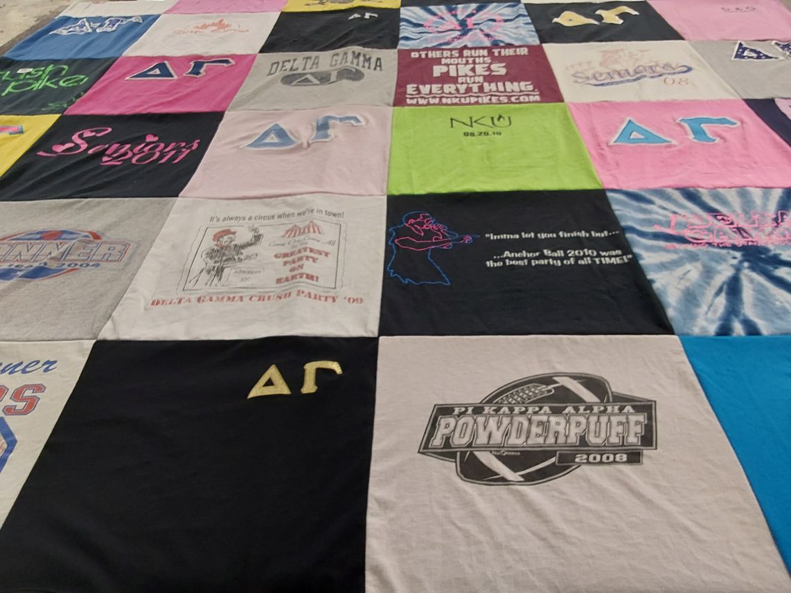 T-shirt quilt from north kentucky university by Bethany from KY
