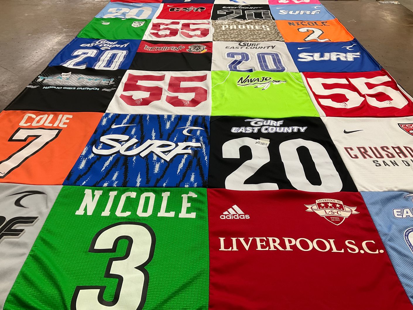 T-shirt quilt by Kelly from CA