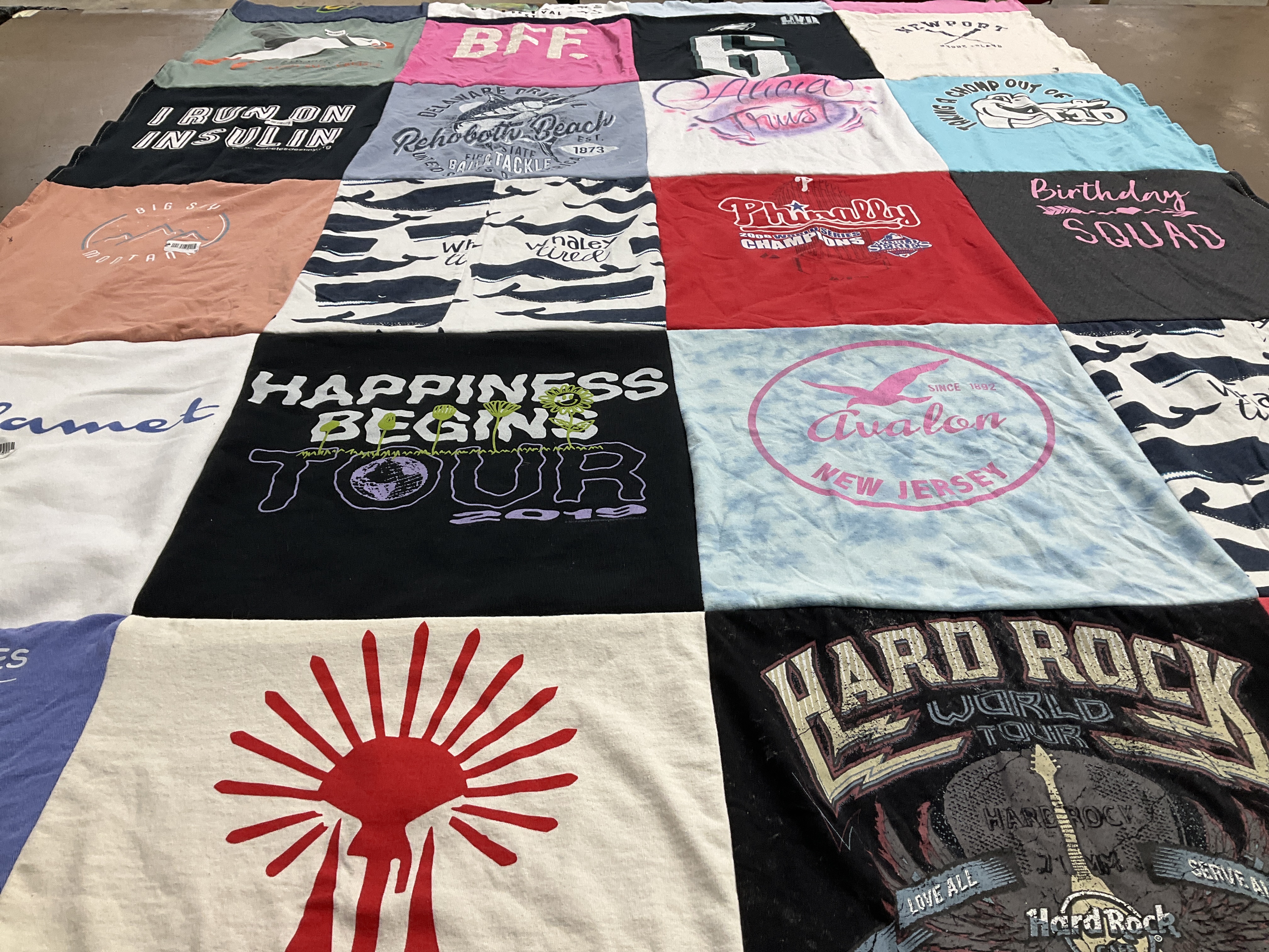 T-shirt quilt from st. michael's college by Molly from MD