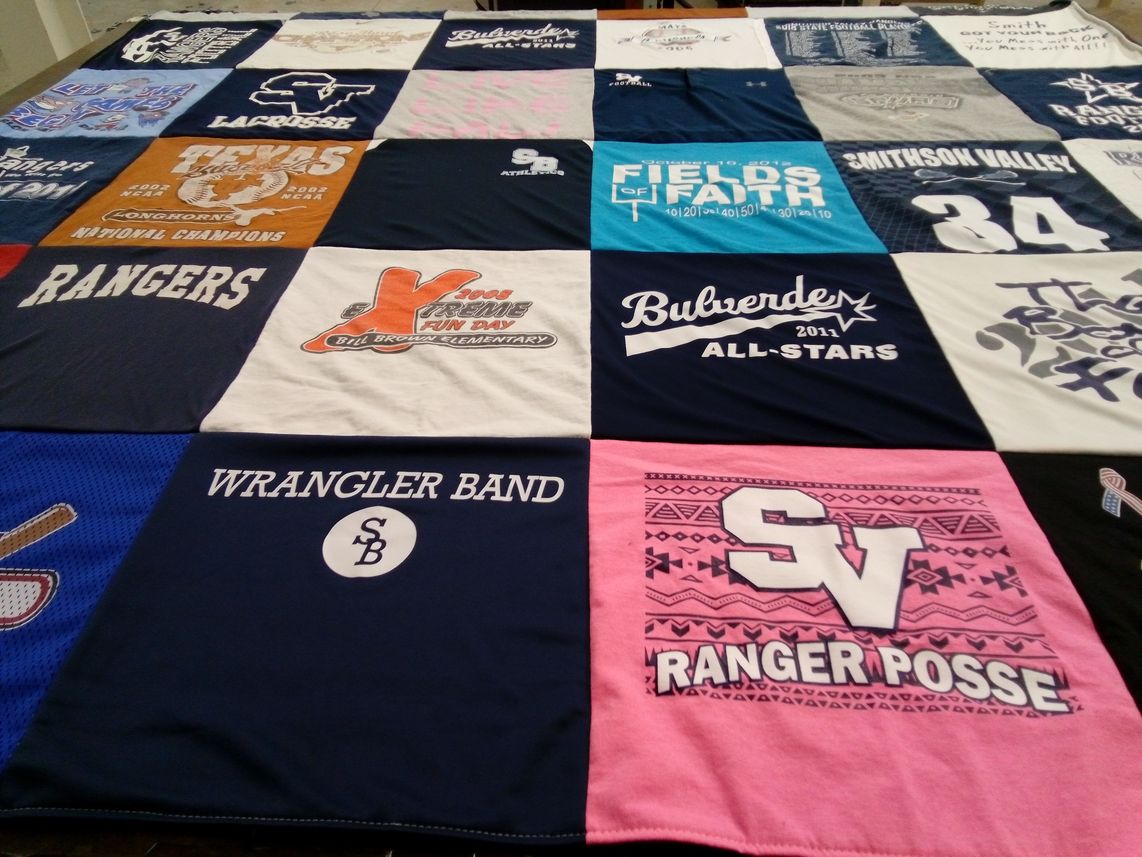T-shirt quilt featuring ranger team by Dana from TX