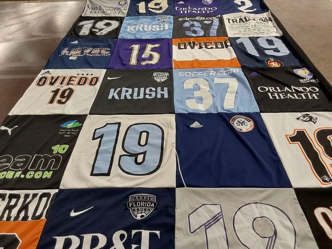 T-shirt quilt featuring kraze florida krush by MARCELLA from FL