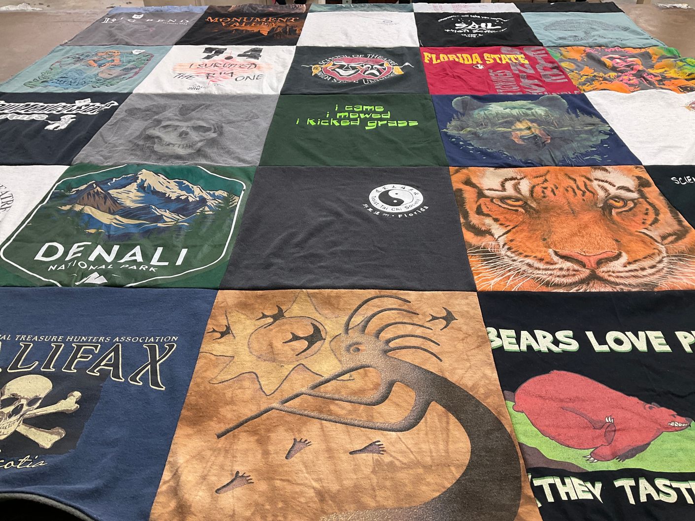 T-shirt quilt from florida state university by Dolores from FL