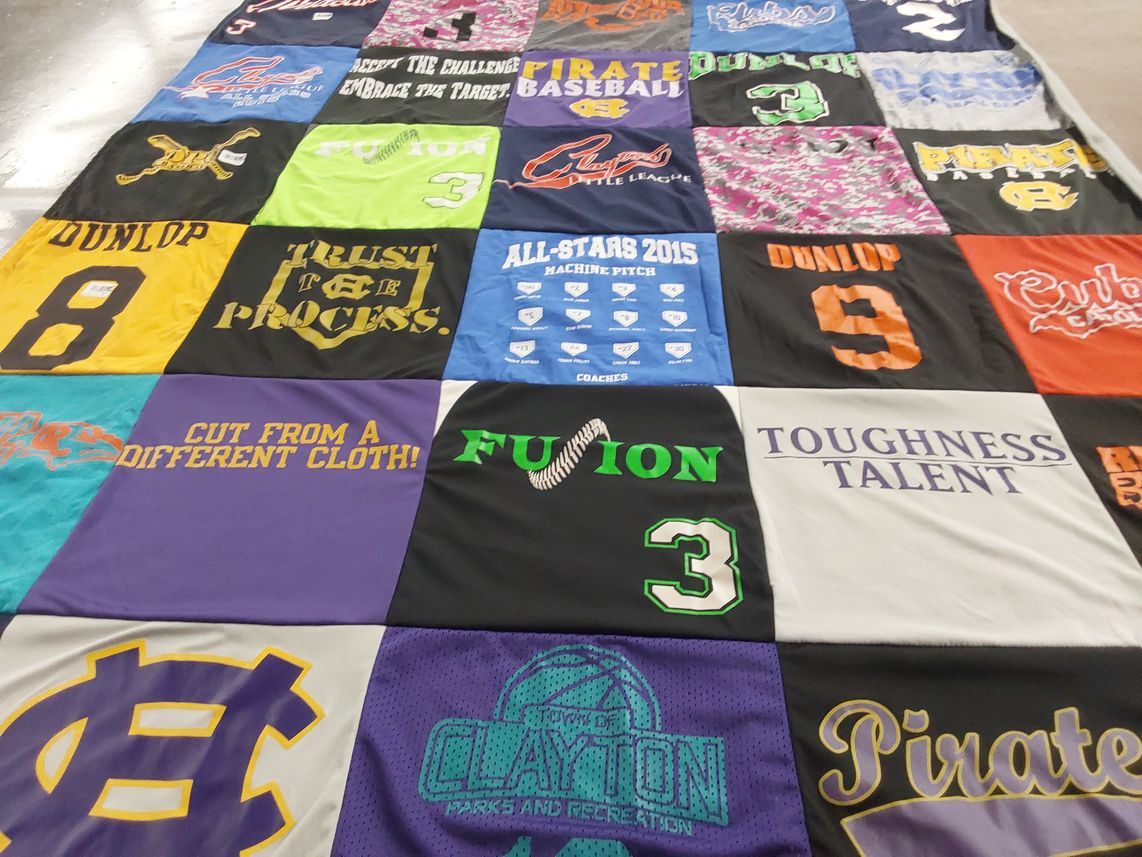 T-shirt quilt featuring pirates by Jacqueline from NC