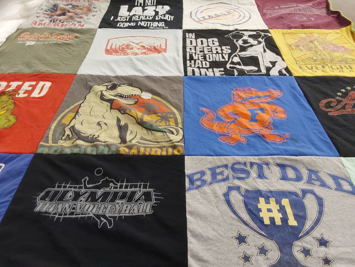 T-shirt quilt featuring university of florida gators by Carol from FL
