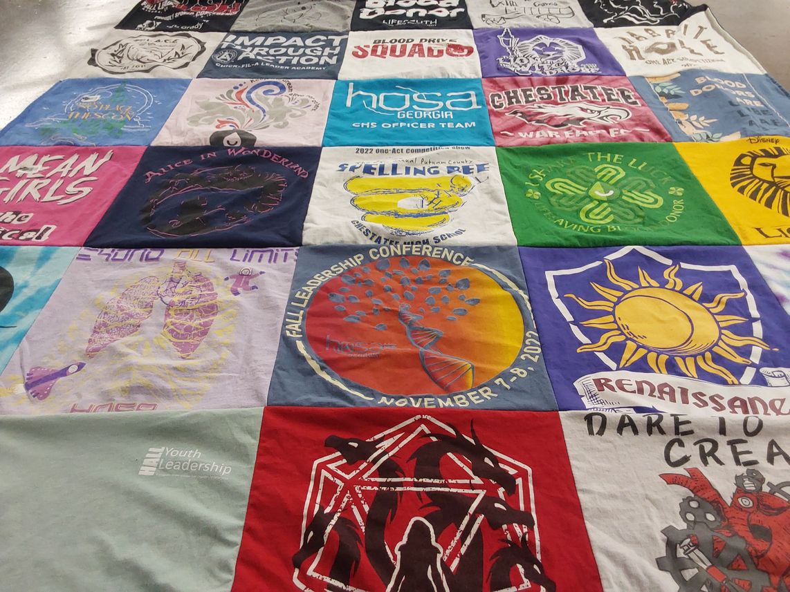 T-shirt quilt from chestatee high school, unico high school by Delana from GA