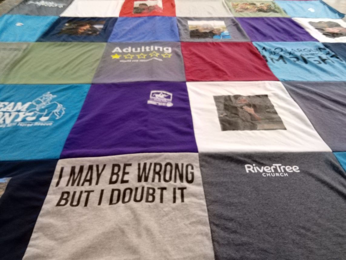 T-shirt quilt by Anna from SD