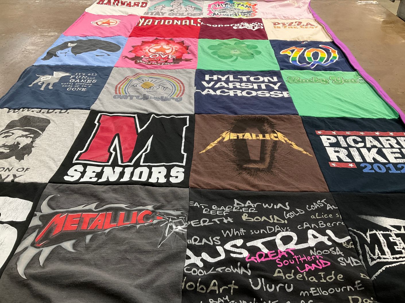 T-shirt quilt from hylton high school by MICHELLE from VA