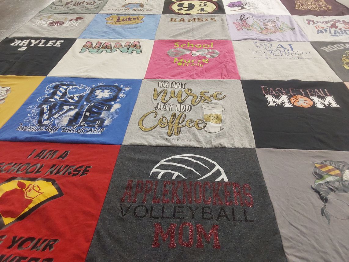 T-shirt quilt from university of kentucky by Candice from IL