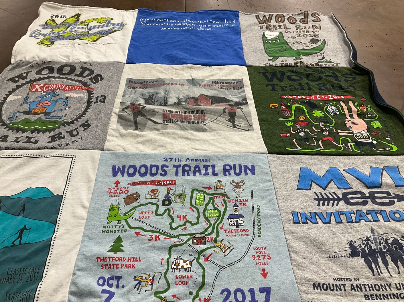 T-shirt quilt from thetford academy by HALEY from VT