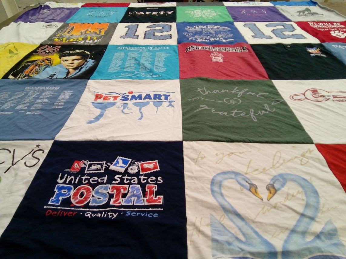 T-shirt quilt from pat's school of dance by Jacqueline from NC