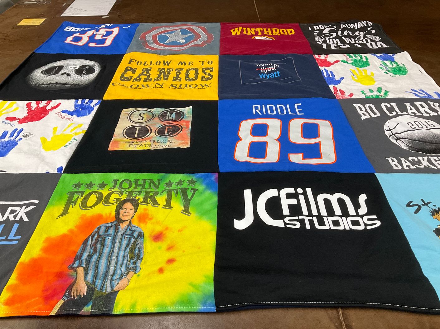 T-shirt quilt from winthrop university by Michelle from FL
