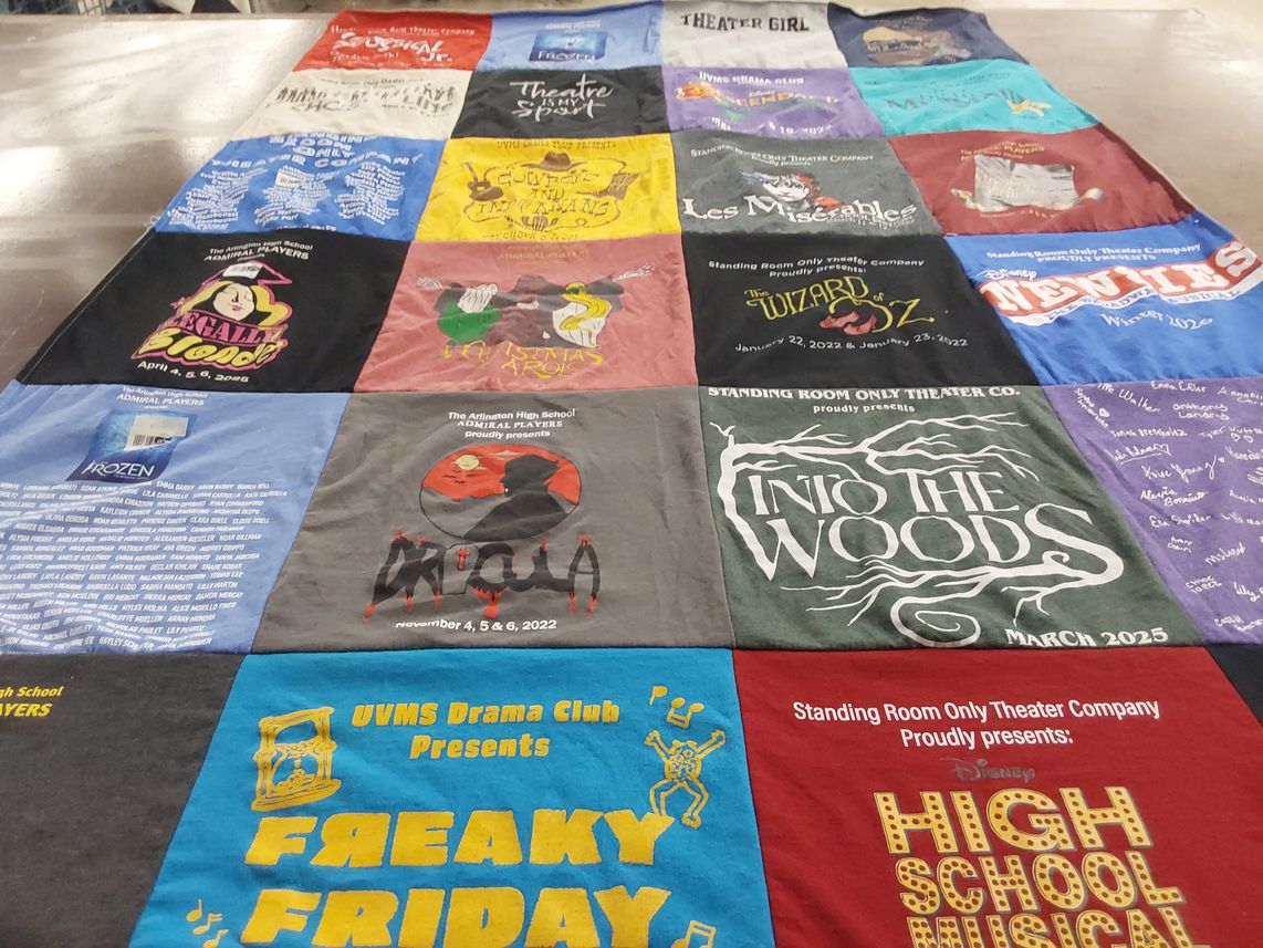 T-shirt quilt from ahronton high school by Michelle from NY