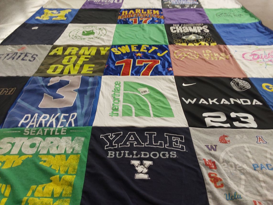 T-shirt quilt featuring seattle storm by Cynthia from WA