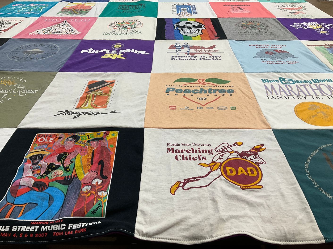 T-shirt quilt from florida state university by Paul from FL