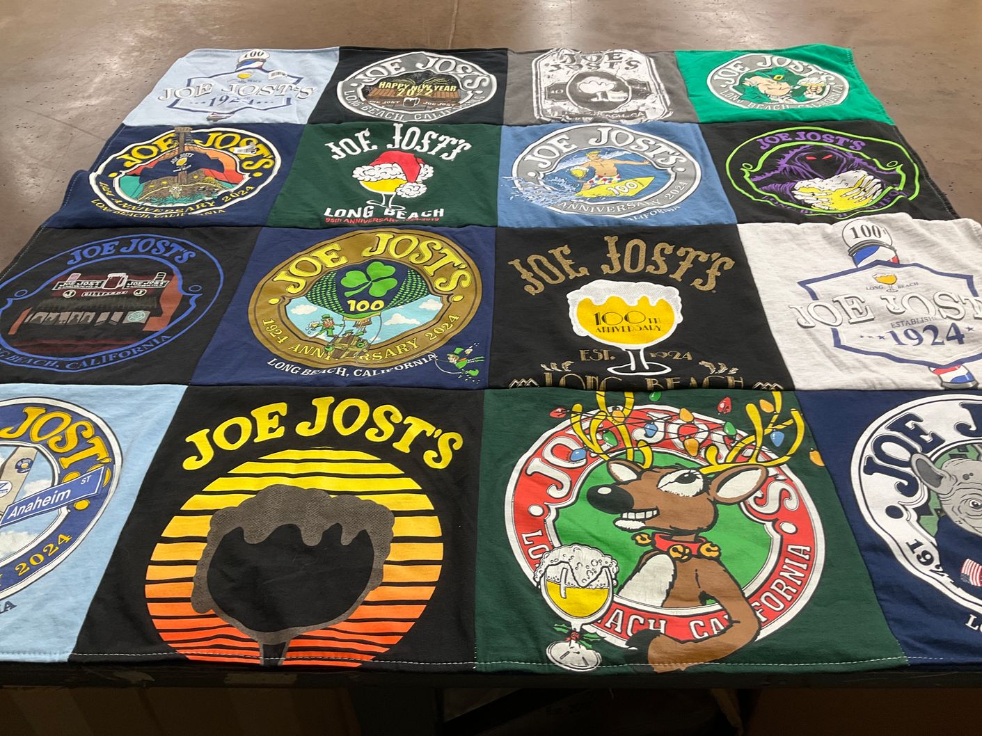 T-shirt quilt with beer, celebration themes by Matthew from CA