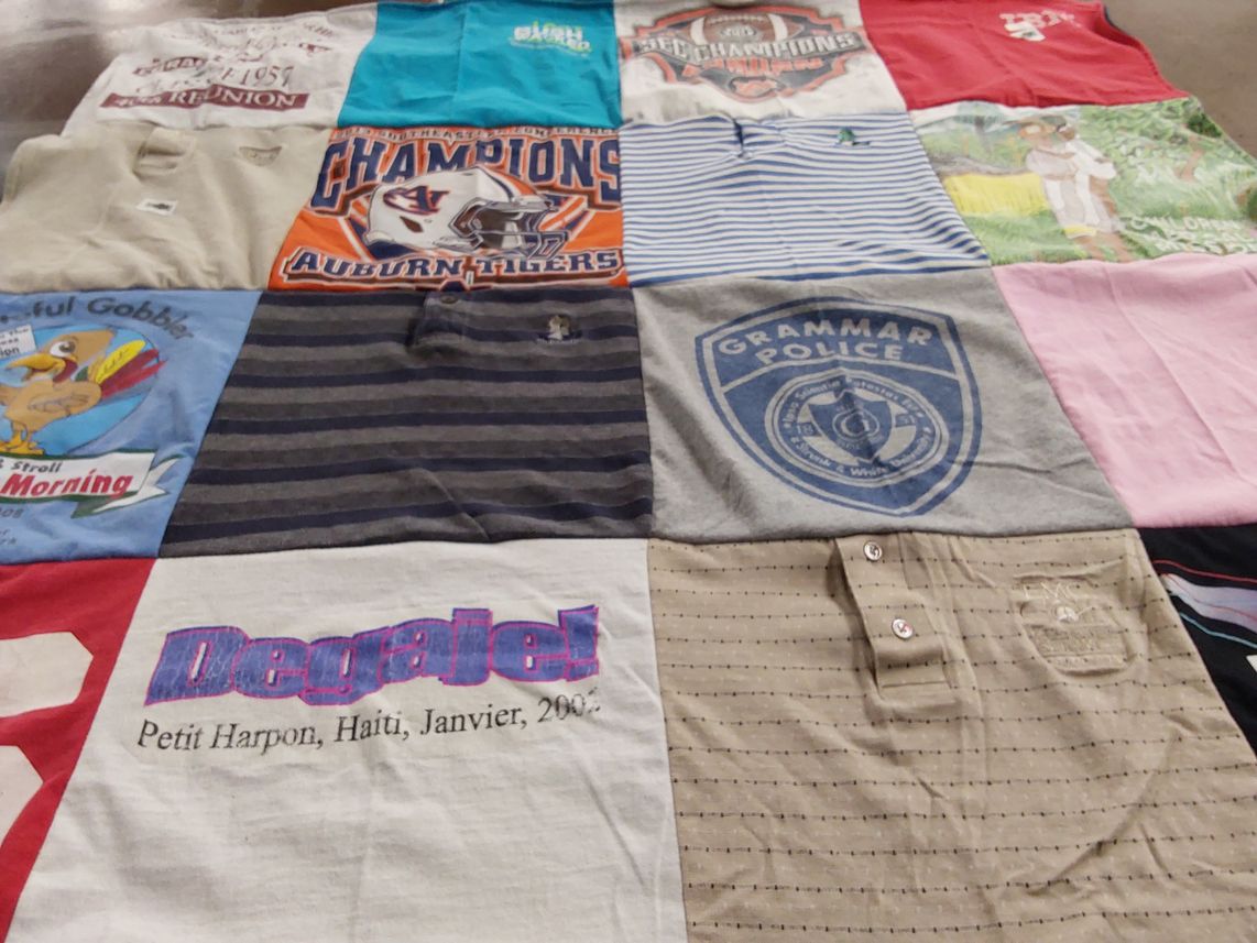 T-shirt quilt featuring auburn tigers by KIMBERLY from GA