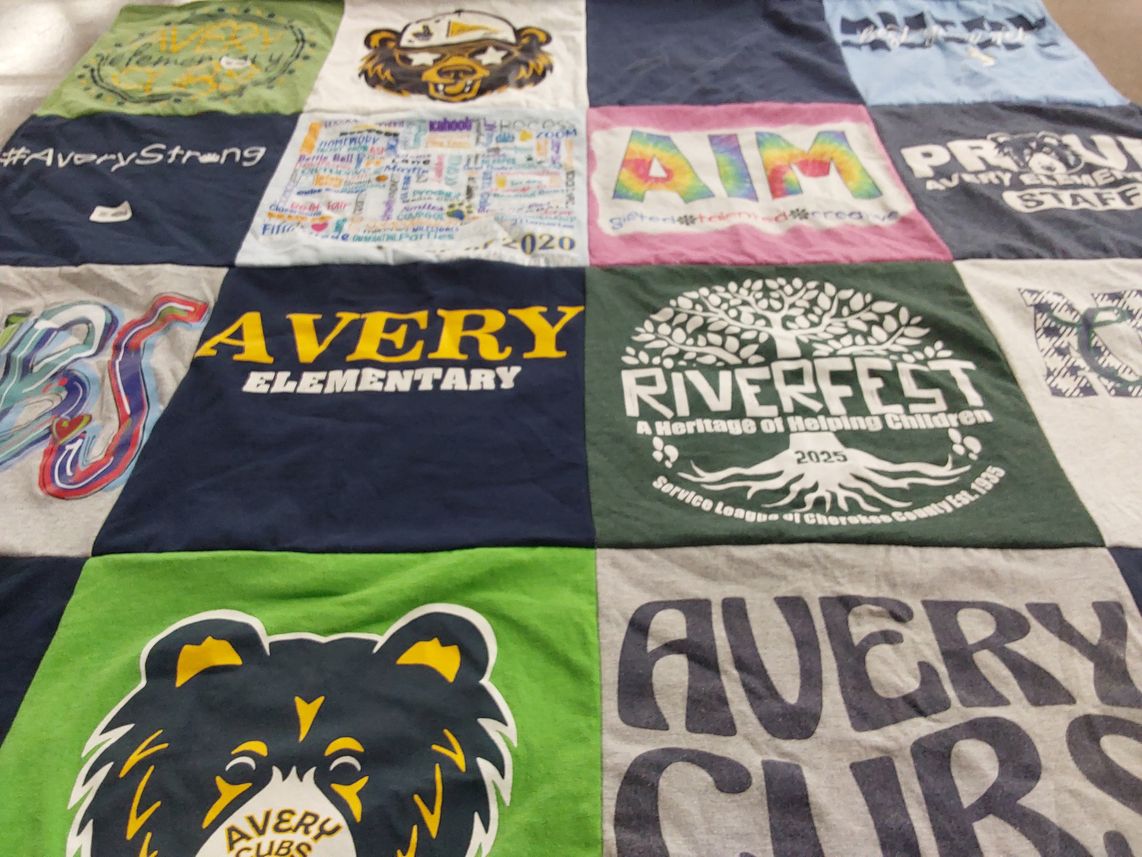 T-shirt quilt featuring avery cubs by Morgan  from GA