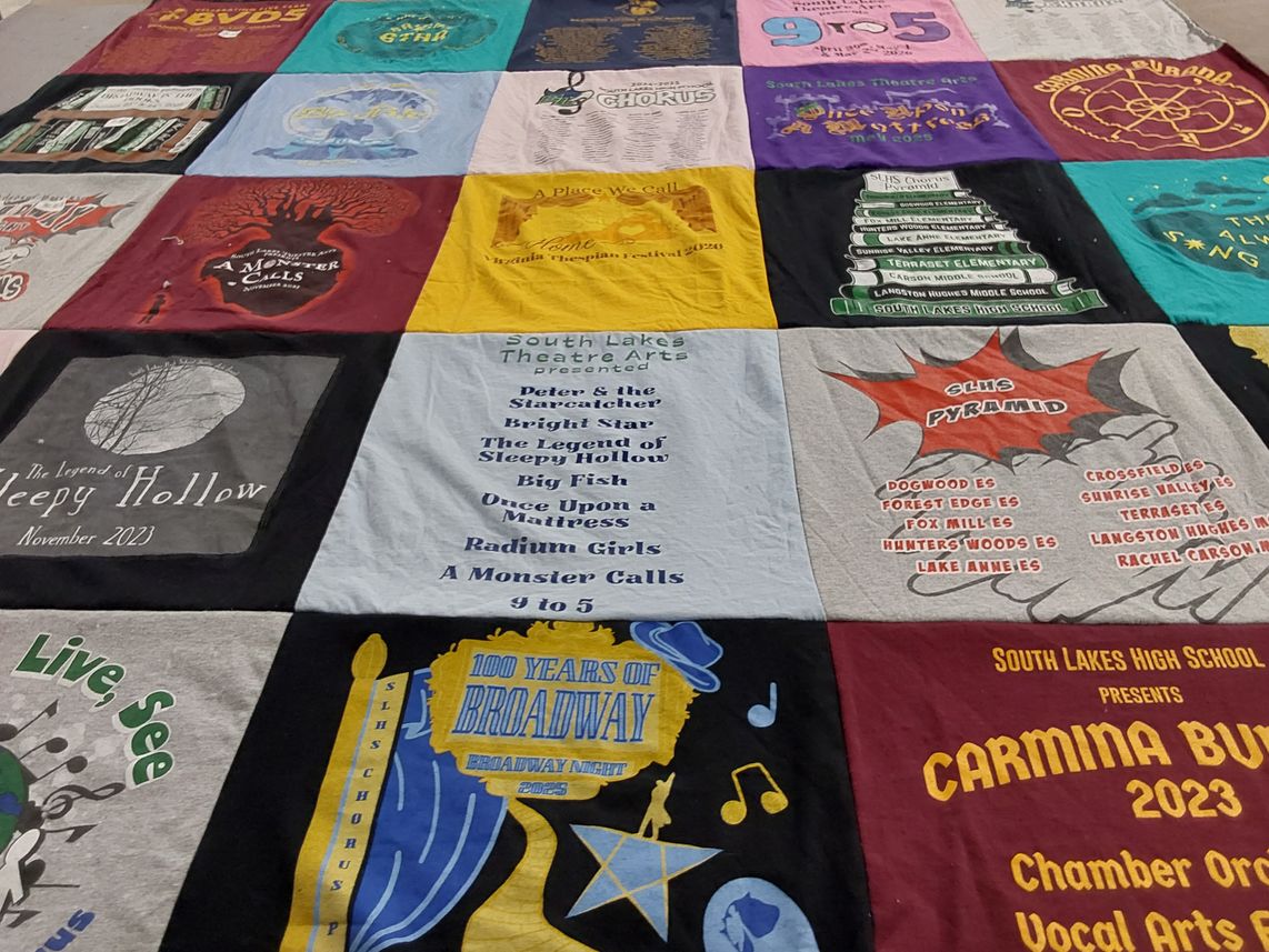 T-shirt quilt from south lakes high school by Kelly from VA