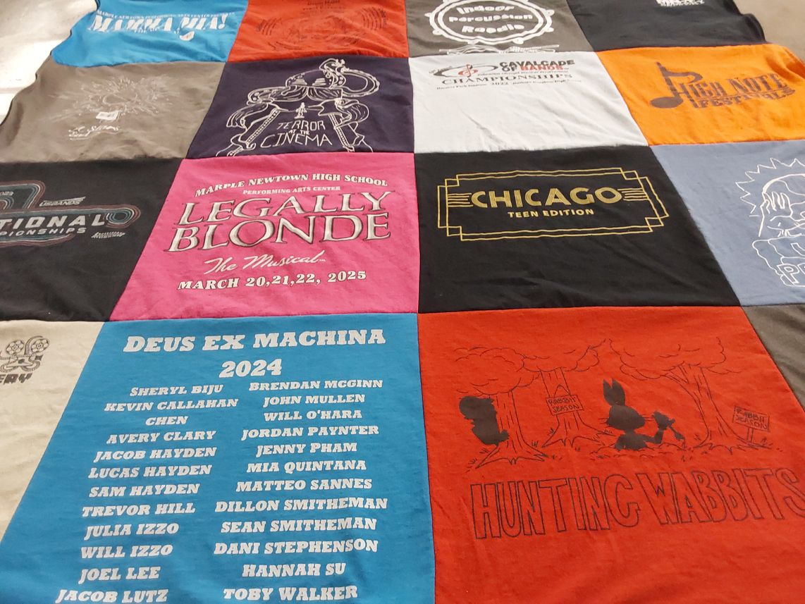 T-shirt quilt from marple newtown high school by Dawn from PA