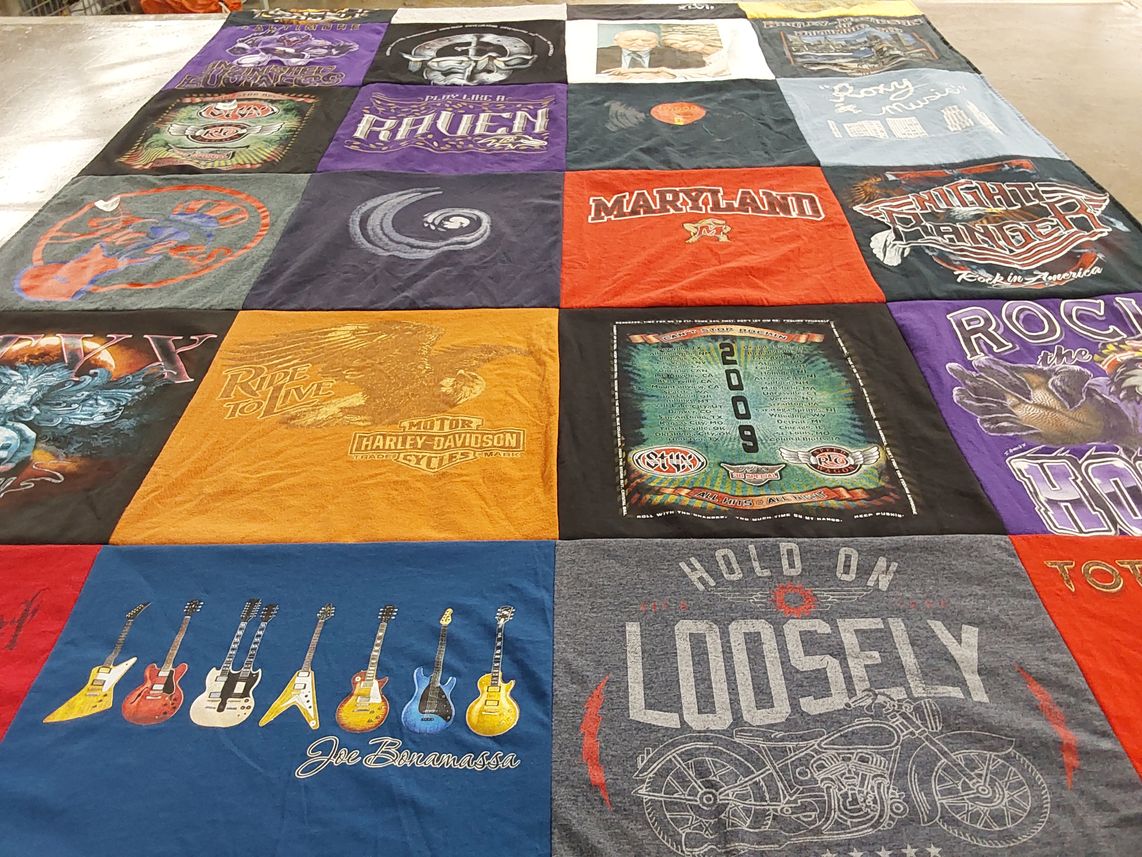 T-shirt quilt from university of maryland by Joann from MD